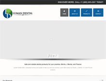 Tablet Screenshot of lumandental.com